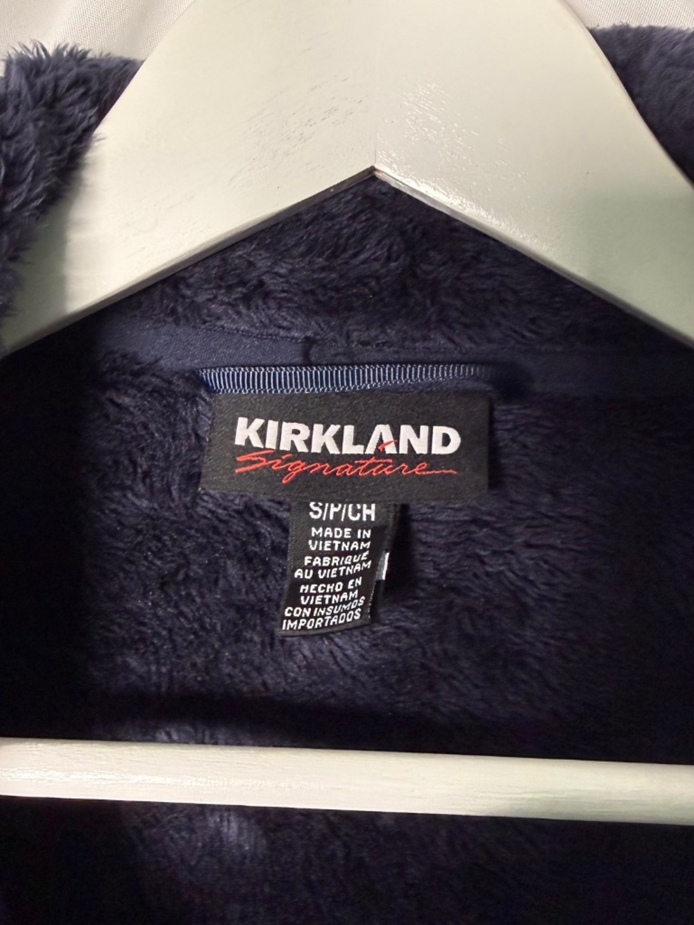 Kirkland Signature Women's Fleece Lined Softshell Jacket Navy Size Small - Picture 2 of 4
